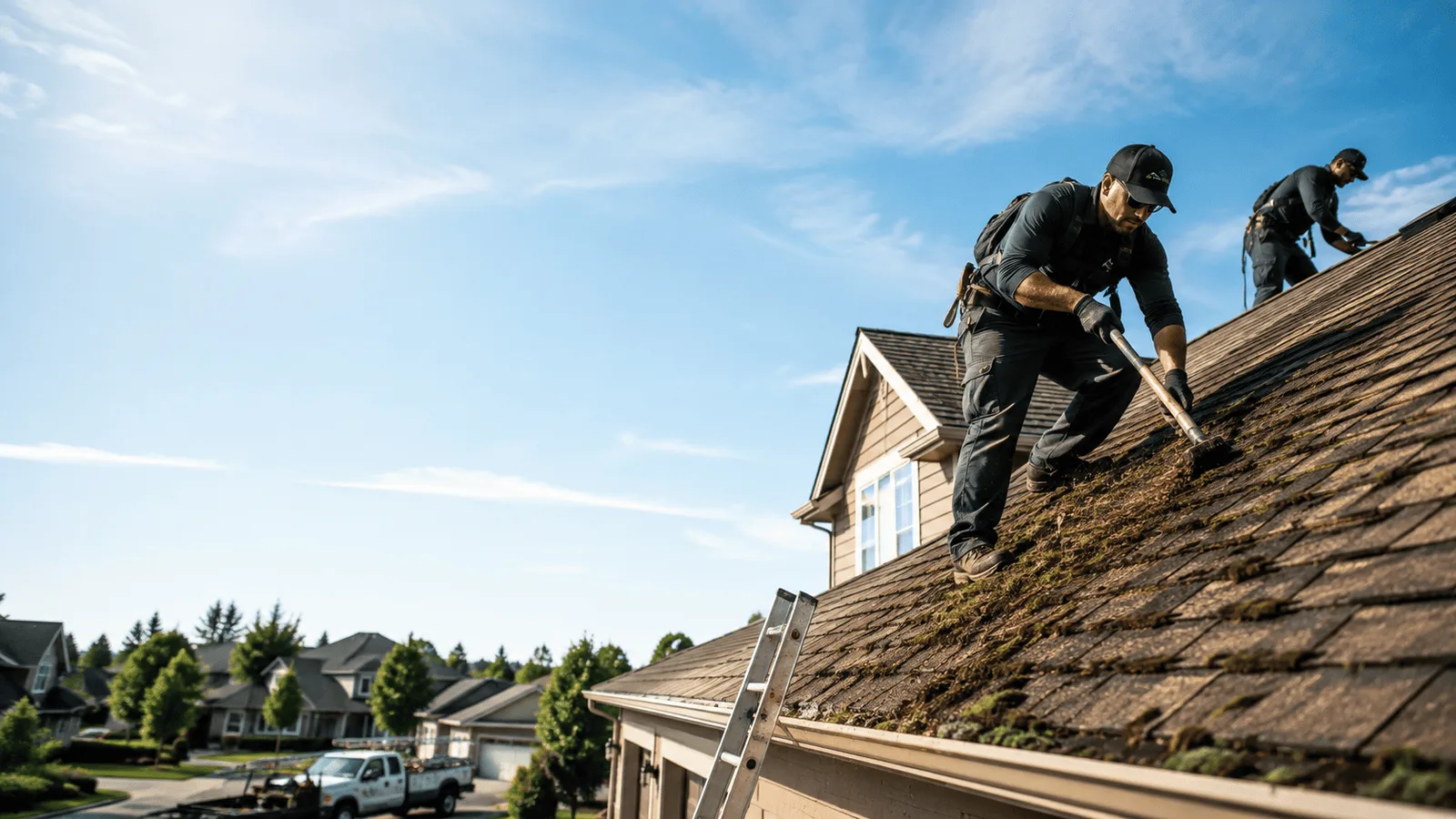 Roof Moss Removal in Bronson, TX near me